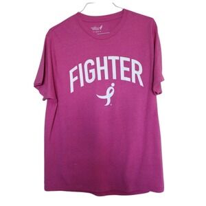 Susan G. Kamen T-Shirt Woman's XL Pink Breast Cancer Awareness Fighter Oversized